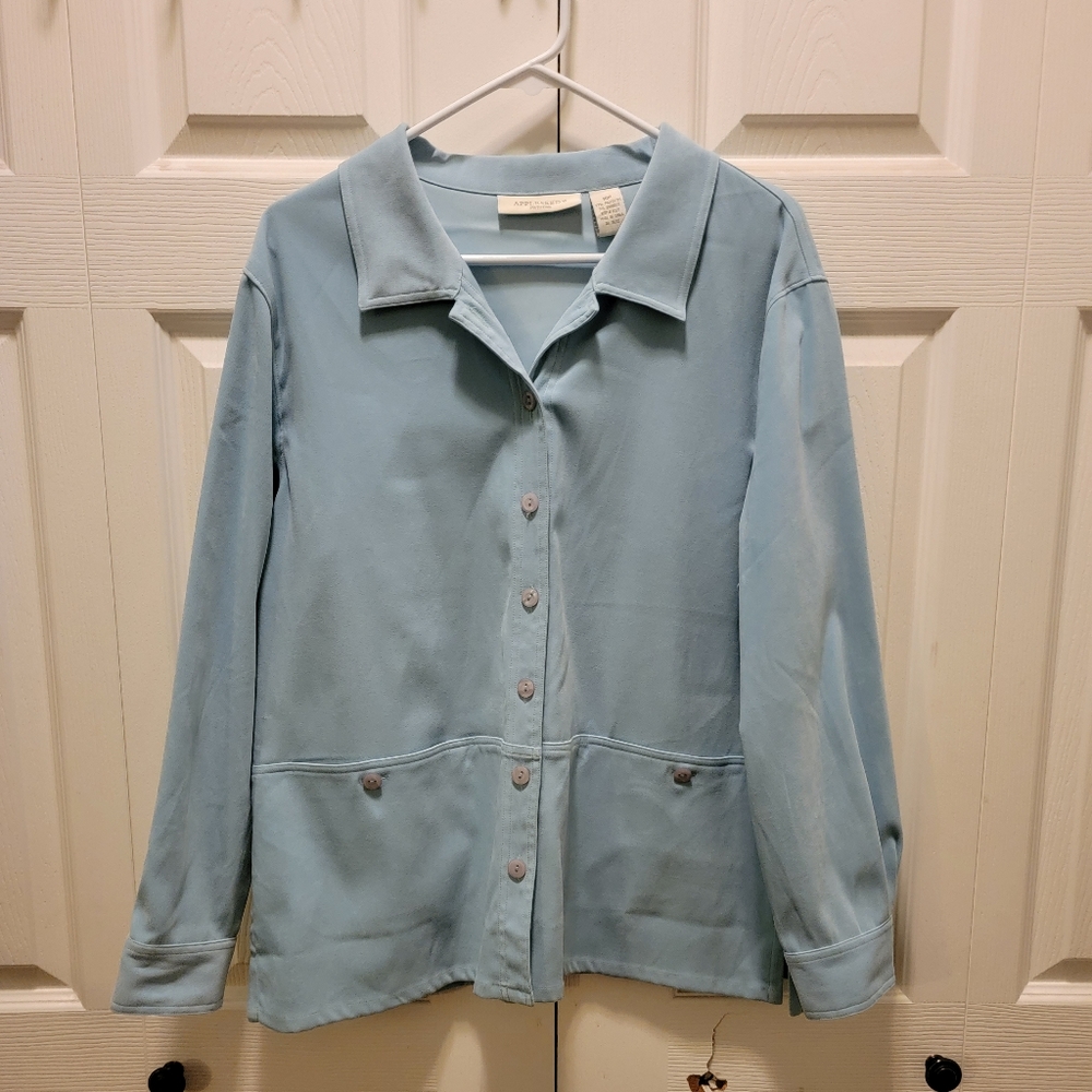 Appleseed's Petties Light Blue front Pocket Jacket 16P
